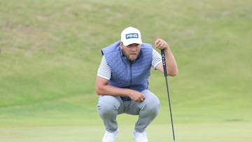 In his first ever major championship, Brown continues to challenge Scottie Scheffler, Shane Lowry and Xander Schauffele.