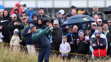 Troon (United Kingdom), 18/07/2024.- Irish golfer Padraig Harrington in action during Round 1 of the Open Golf Championships 2024 at the Royal Troon Golf Club, Troon, Britain, 18 July 2024. (Reino Unido) EFE/EPA/ROBERT PERRY