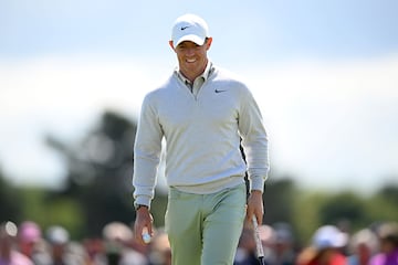  Rory McIlroy of Northern Ireland reacts at the Genesis Scottish Open