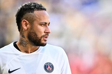 Neymar didn't play in PSG's first league game of the season against Lorient. 